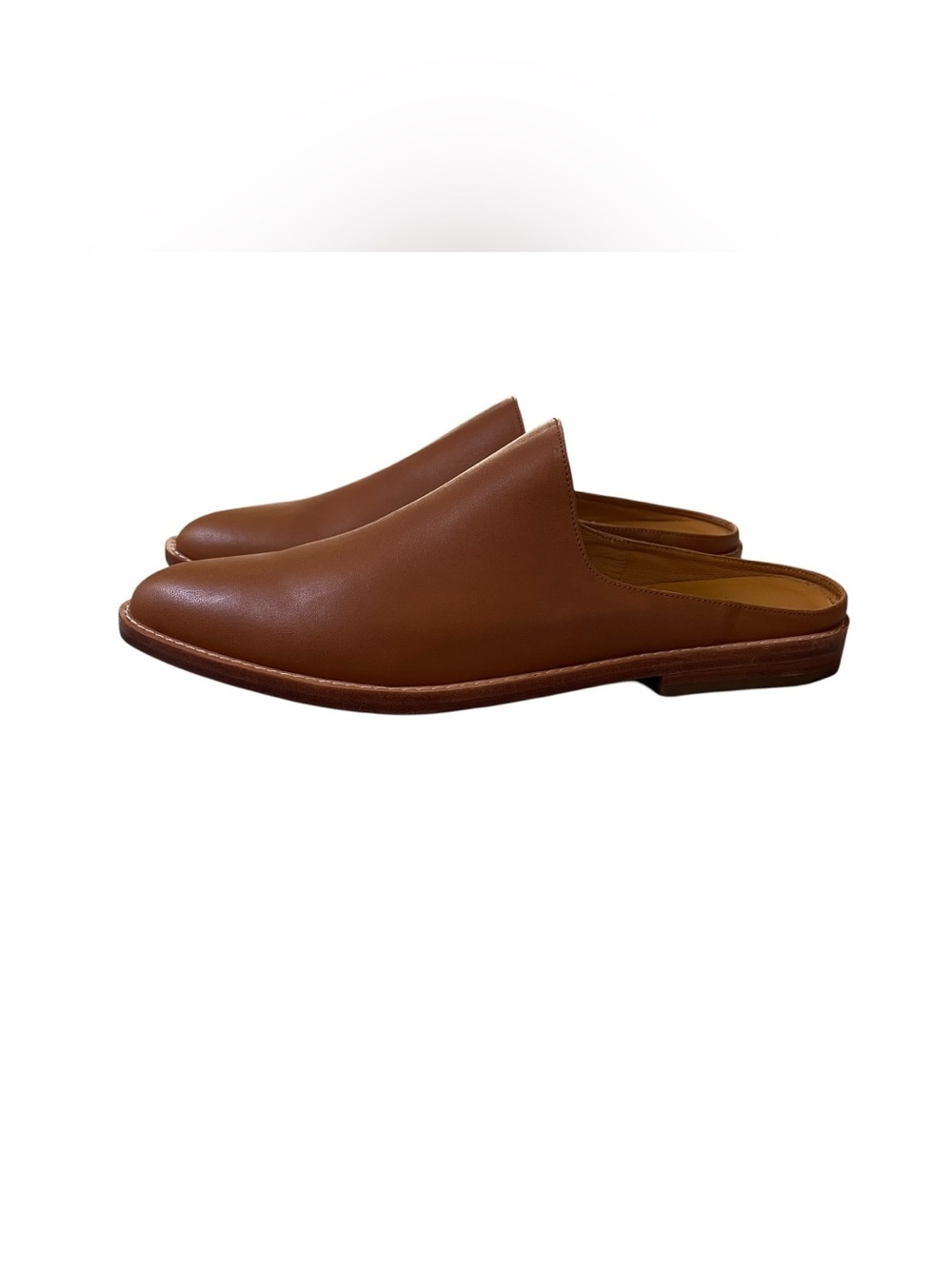 Fortress of Inca Handmade Leather Mule Clogs Anthropologie Brown EU 41 US 10 NWT - Picture 5 of 9